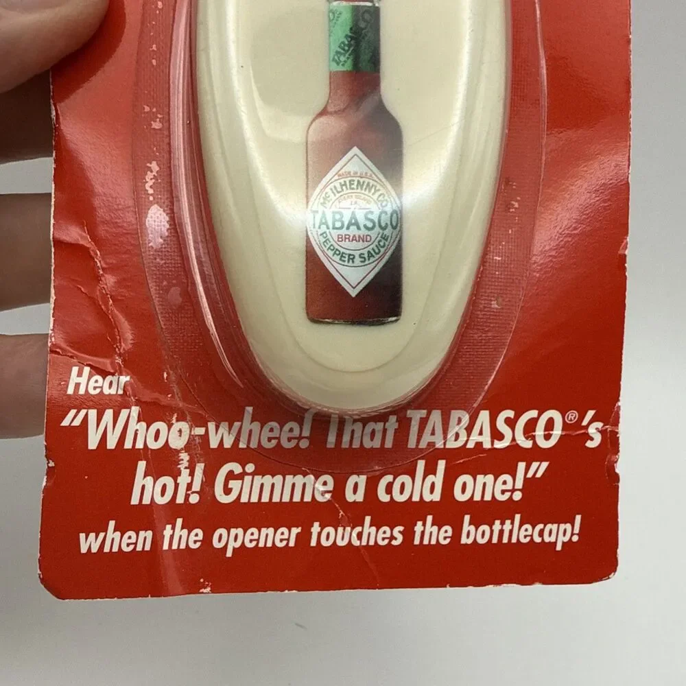 Tabasco Talking Bottle Opener New Unopened Sealed 2003 Will Need New Battery